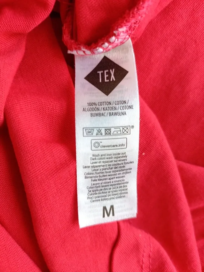 Tee-shirt manches courtes rouge - photo numéro 5