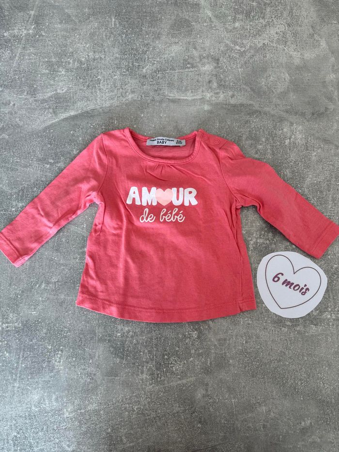 Tee-shirt ML 6 mois fille