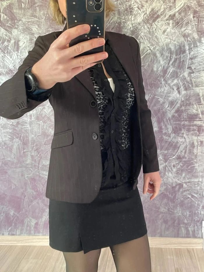 Superbe blazer gris foncé - photo numéro 2