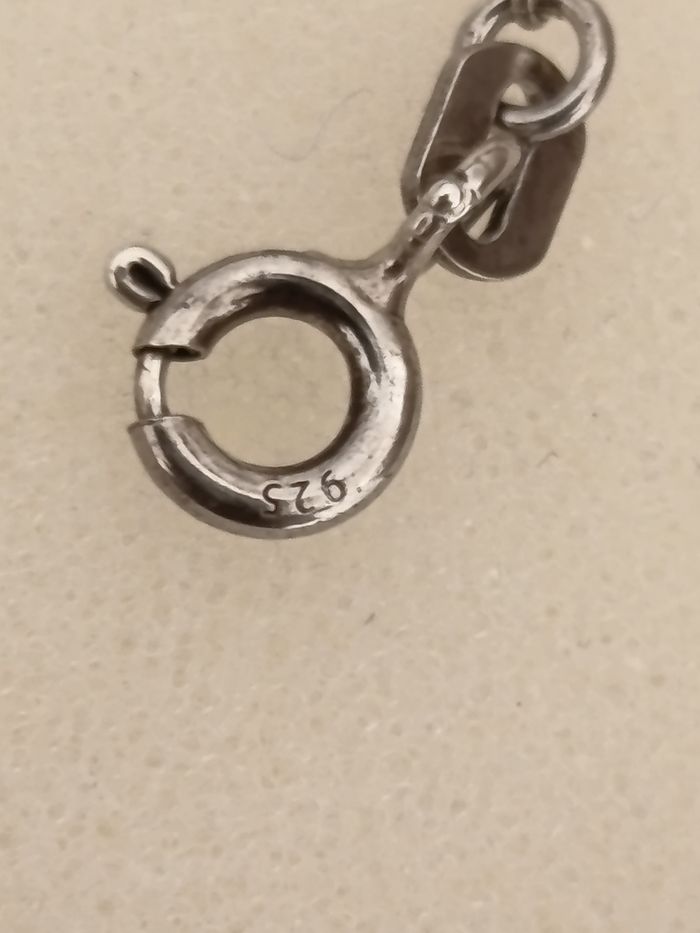 Collier argent et ambre. - photo numéro 8