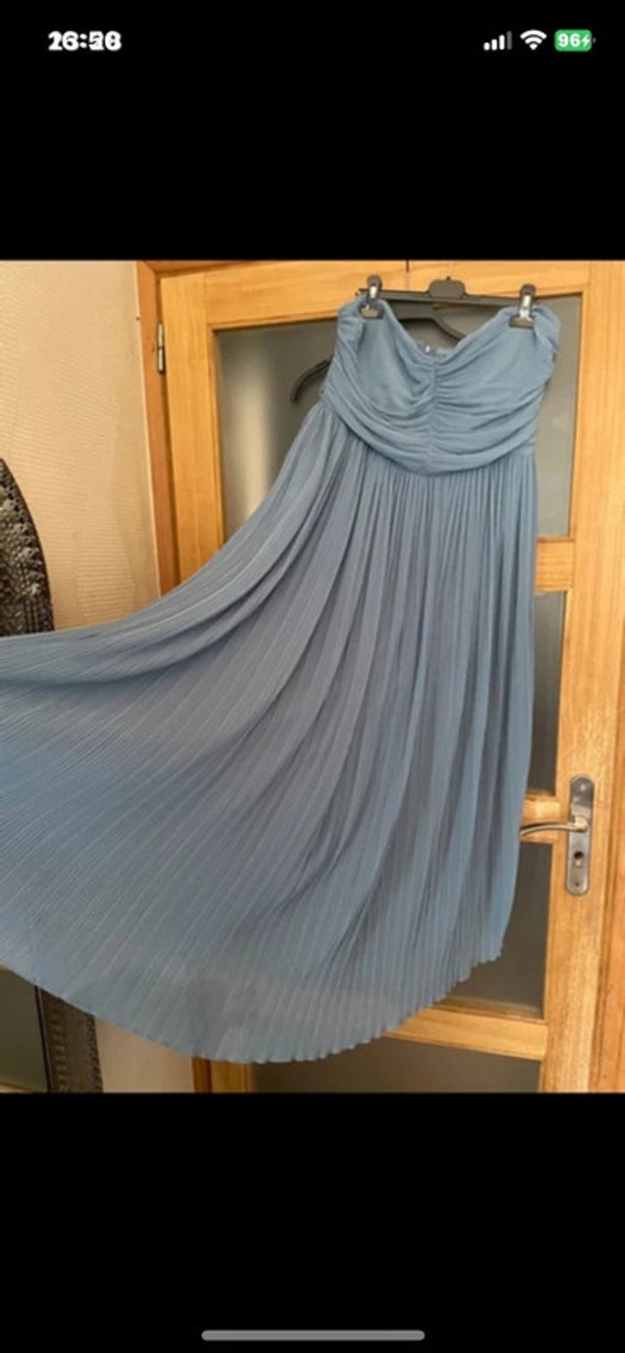 Belle robe été  bustier en mousseline Zara taille XL - photo numéro 3