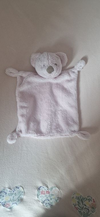 Doudou ourson plat rose Simba Toys