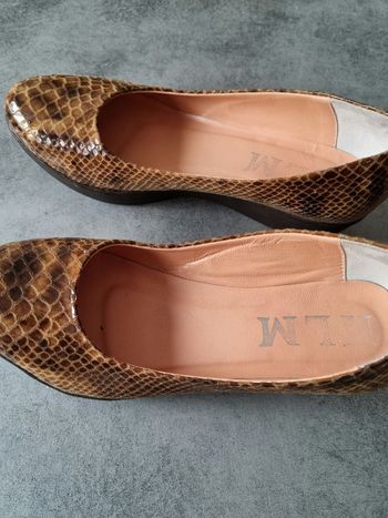 Chaussures imitation peau se serpent