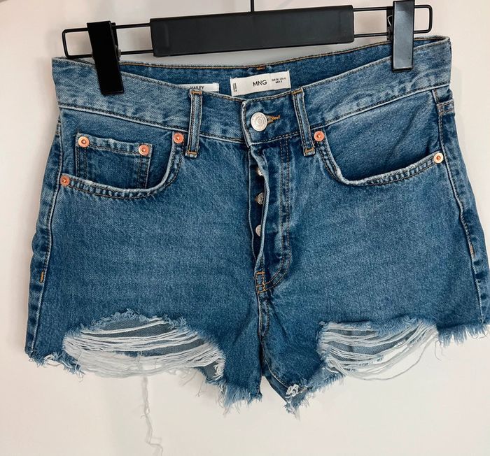 Short en jean femme Mango
