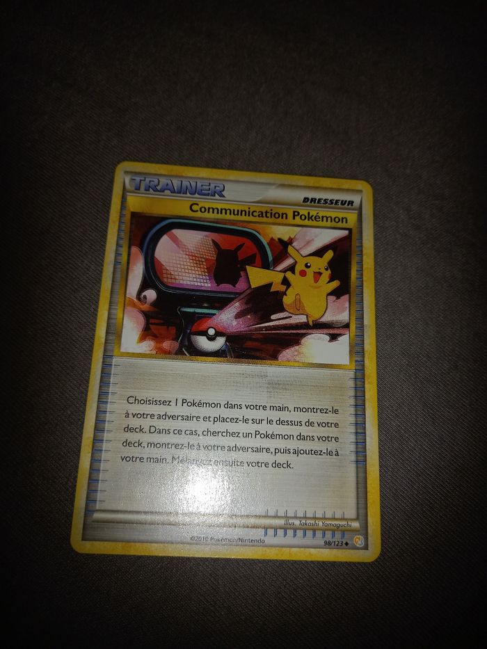Carte pokémon trainer communication pokémon