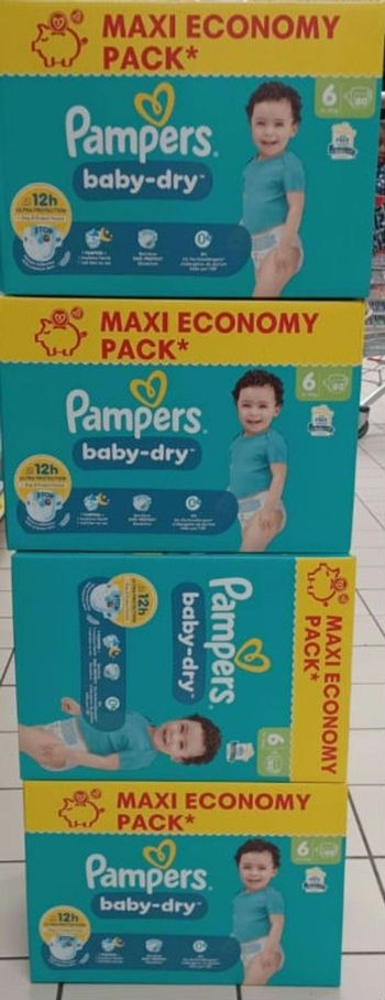 Couches pampers baby dry T6