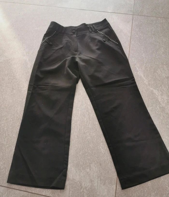 Pantacourt noir chic femme M 38 NEUF