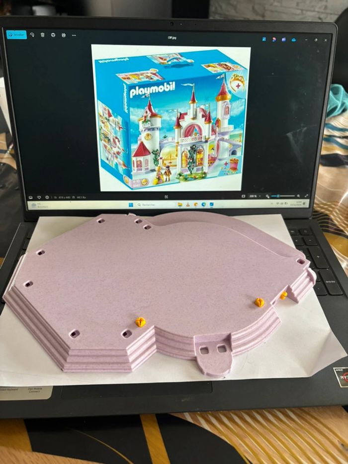 Pièces détachées plaque rose 30466540 Palais de princesse playmobil 5142