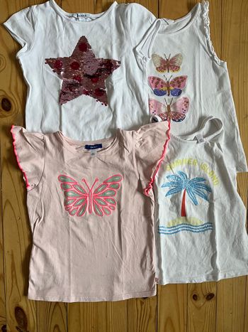 Tee-shirts Okaïdi et H&M 8 ans
