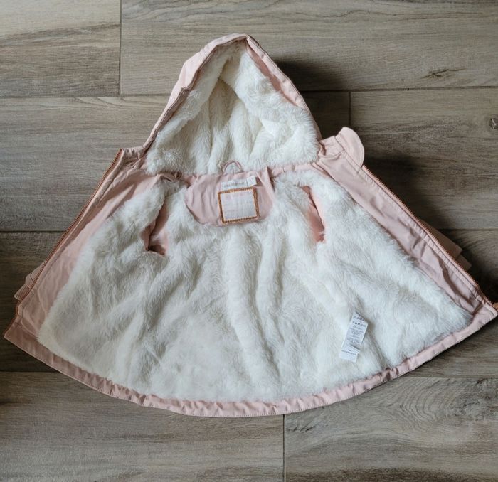 Manteau chaud rose taille 12 mois - photo numéro 3