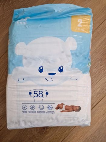 Paquet de 50 langes bébé boni mini 2 3-6 kg