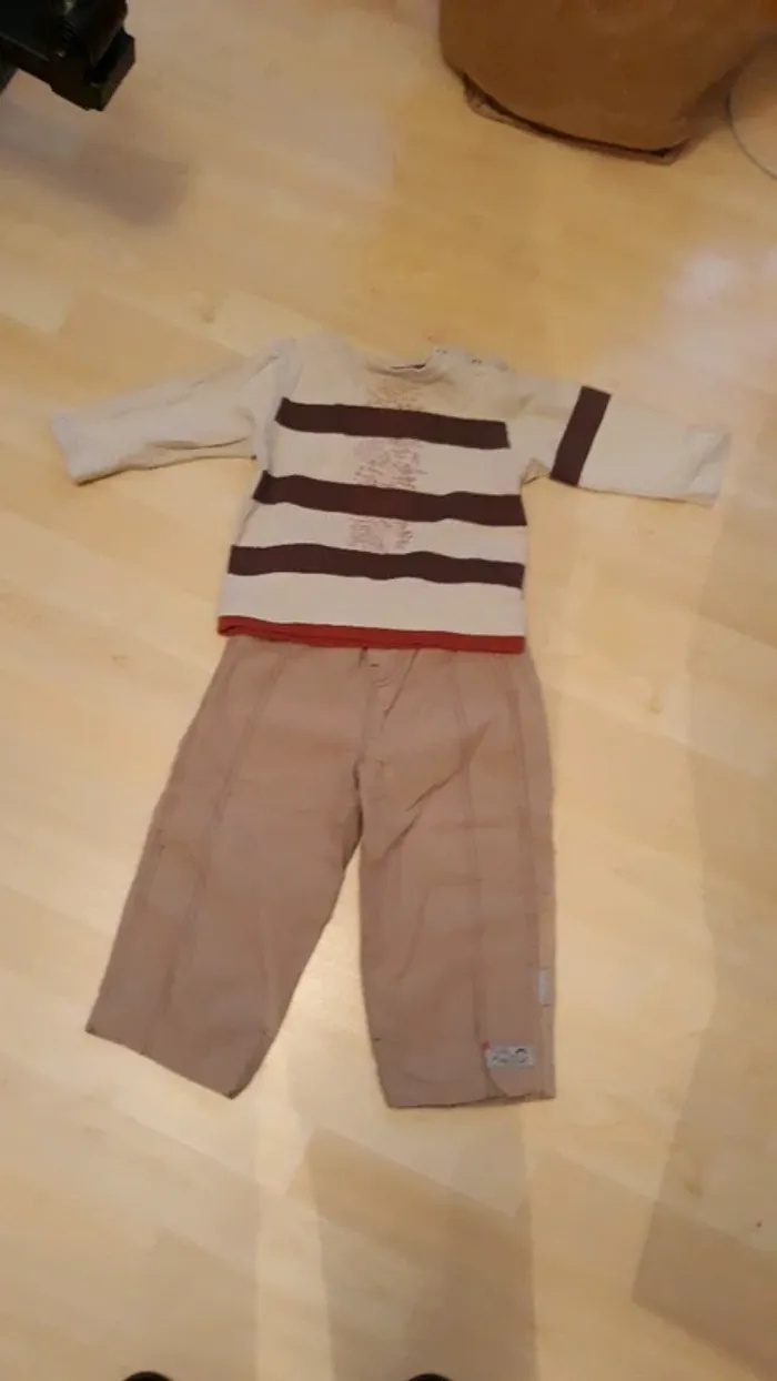 Pantalon et t shirt manche longue