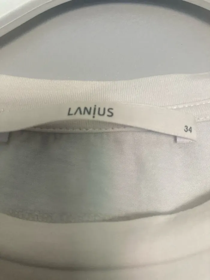 t-shirt blanc stretch Lanius – Taille 34 marque éthique haut de gamme - photo numéro 2