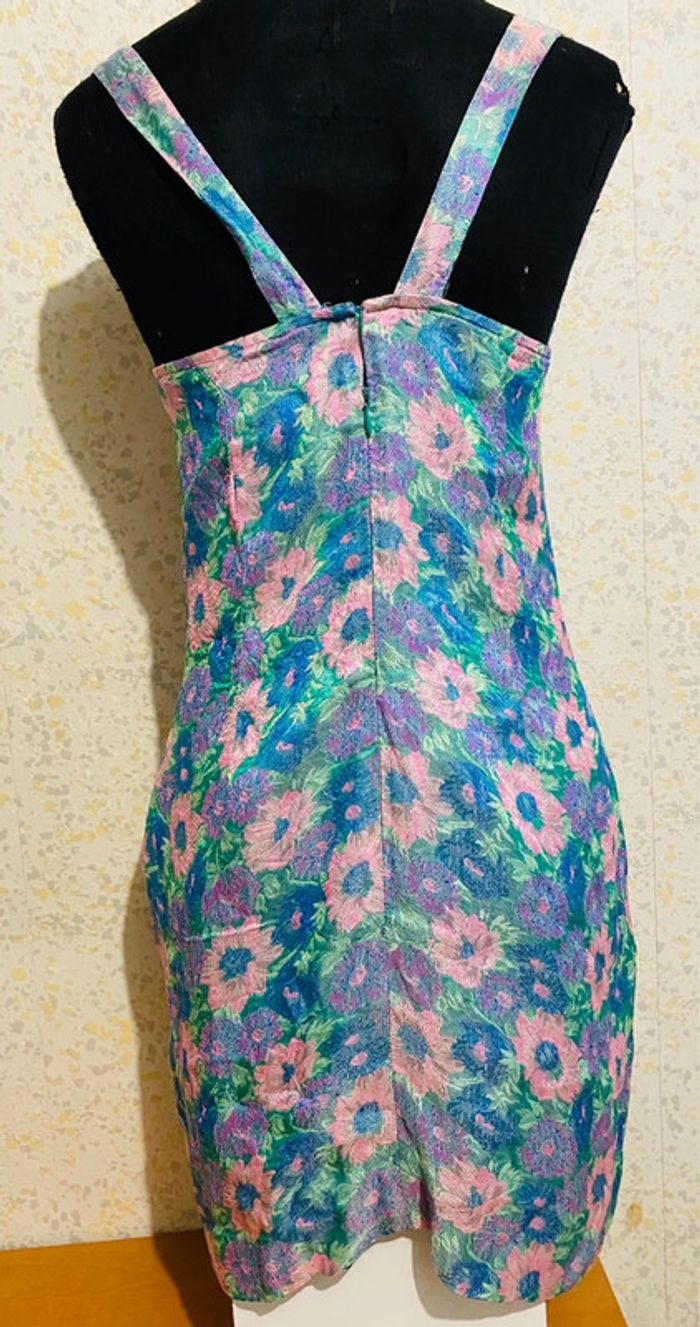 Magnifique robe vintage floral 70 Anna marchetti 42 fR - photo numéro 4