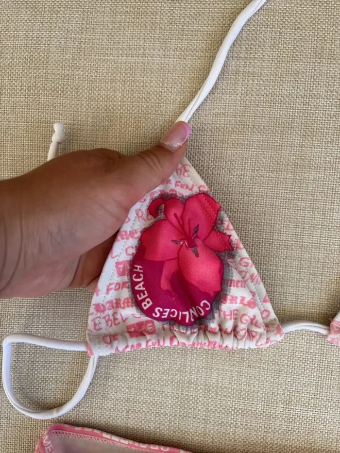 Maillot de bain 2 pièces rose - photo numéro 2