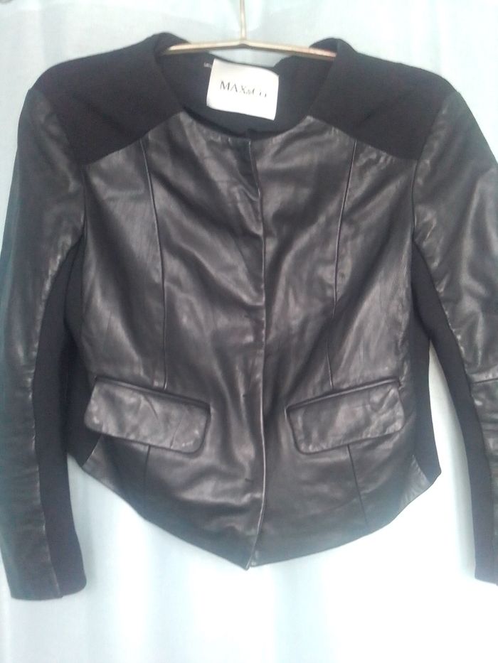 Veste en cuir et coton MAX & CO