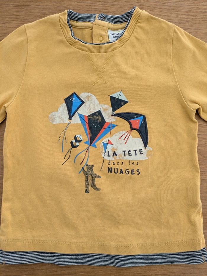 Tee shirt jaune cerfs volants TAO - photo numéro 2