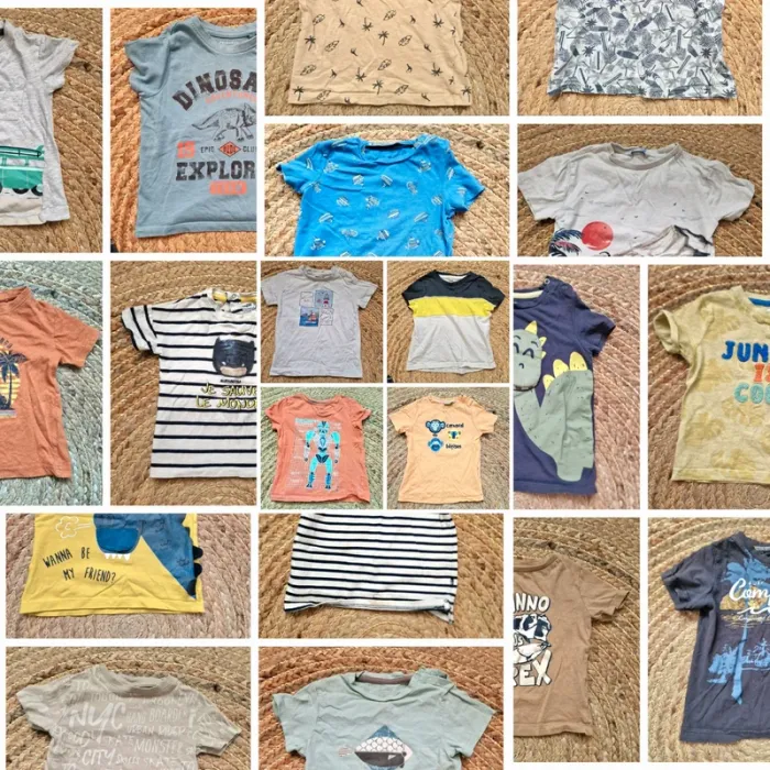 Lot 20 t-shirts 2 ans garçon