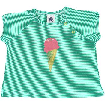 T-Shirt à manches courtes 3 mois en coton Petit Bateau