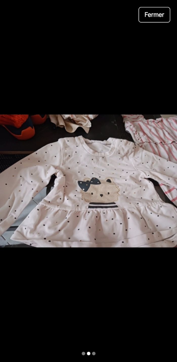 Lots tee short manche longue taille 12 mois - photo numéro 2