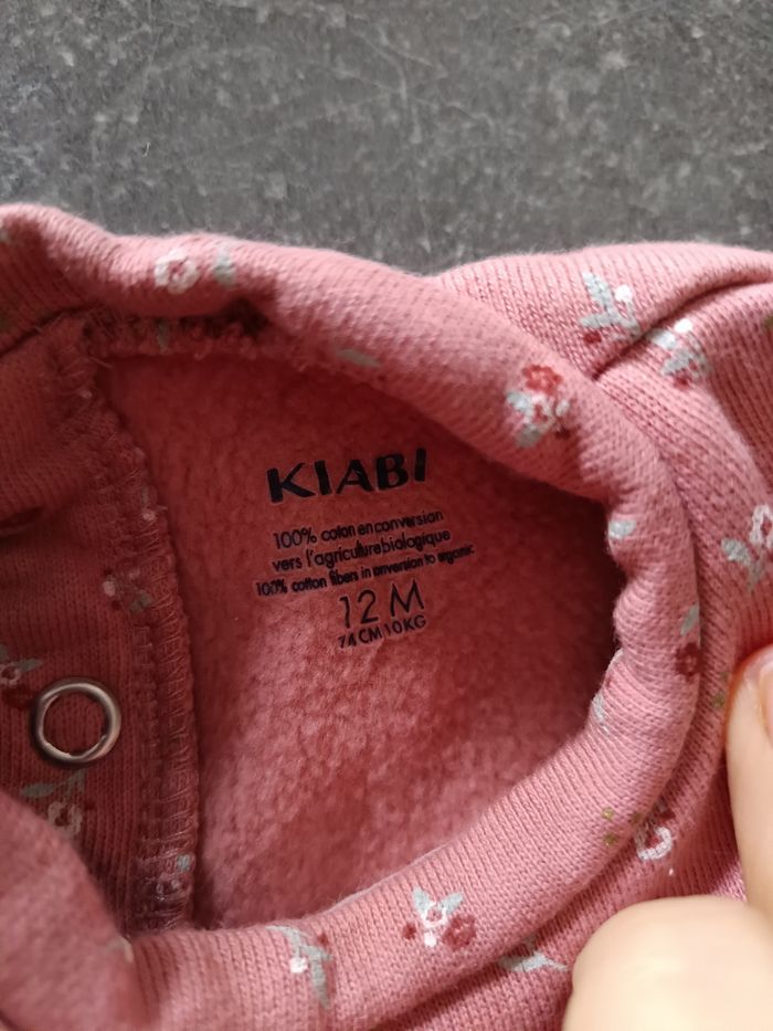 Robe sweat fleurie 12 mois - photo numéro 3