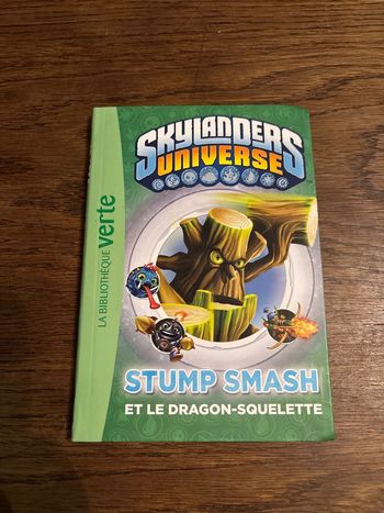 Livre la bibliothèque verte, Skylanders, Universe, stylo smash et le dragon, squelette