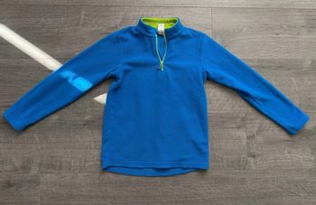 Pull polaire bleu Quechua 8 ans ski foot