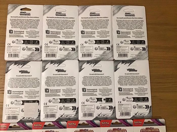 Lot 17 boosters blisters cartes Pokémon artset Étincelles déferlantes rivalités destinées évolutions à paldea - photo numéro 6
