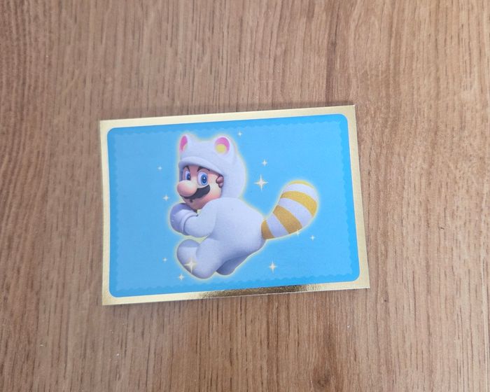 Carte Panini officielle de la collection Super Mario
