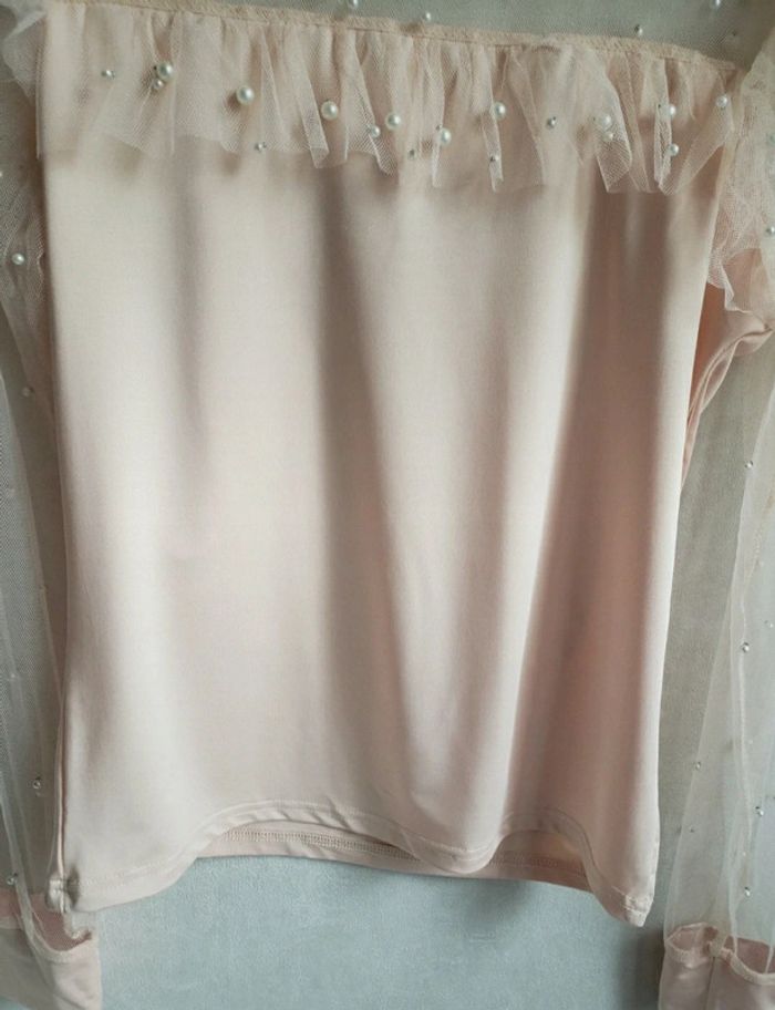 Blouse manches longues avec perle - photo numéro 3