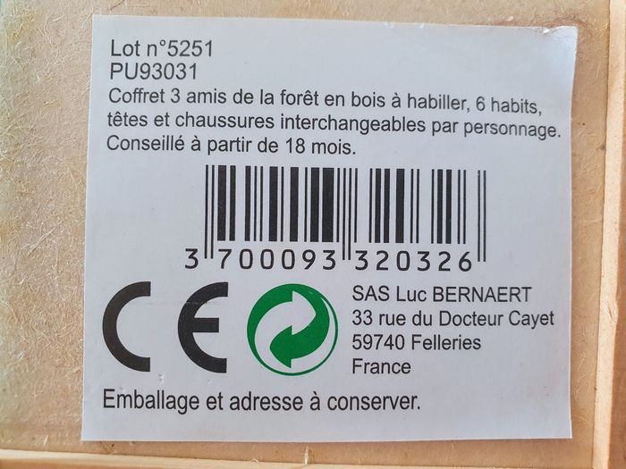 Coffret bois personnages à habiller - photo numéro 3