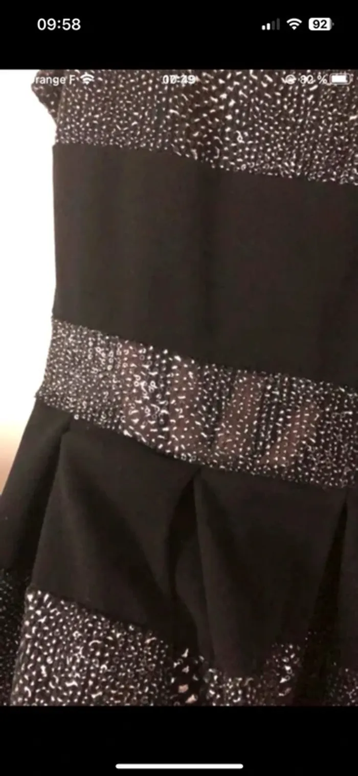 Robe patineuse noire argentée - photo numéro 5