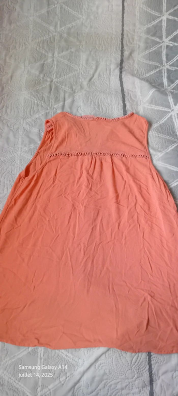 Tunique sans manches assymetrique bandes ajourées rose femme XL camaïeu - photo numéro 15