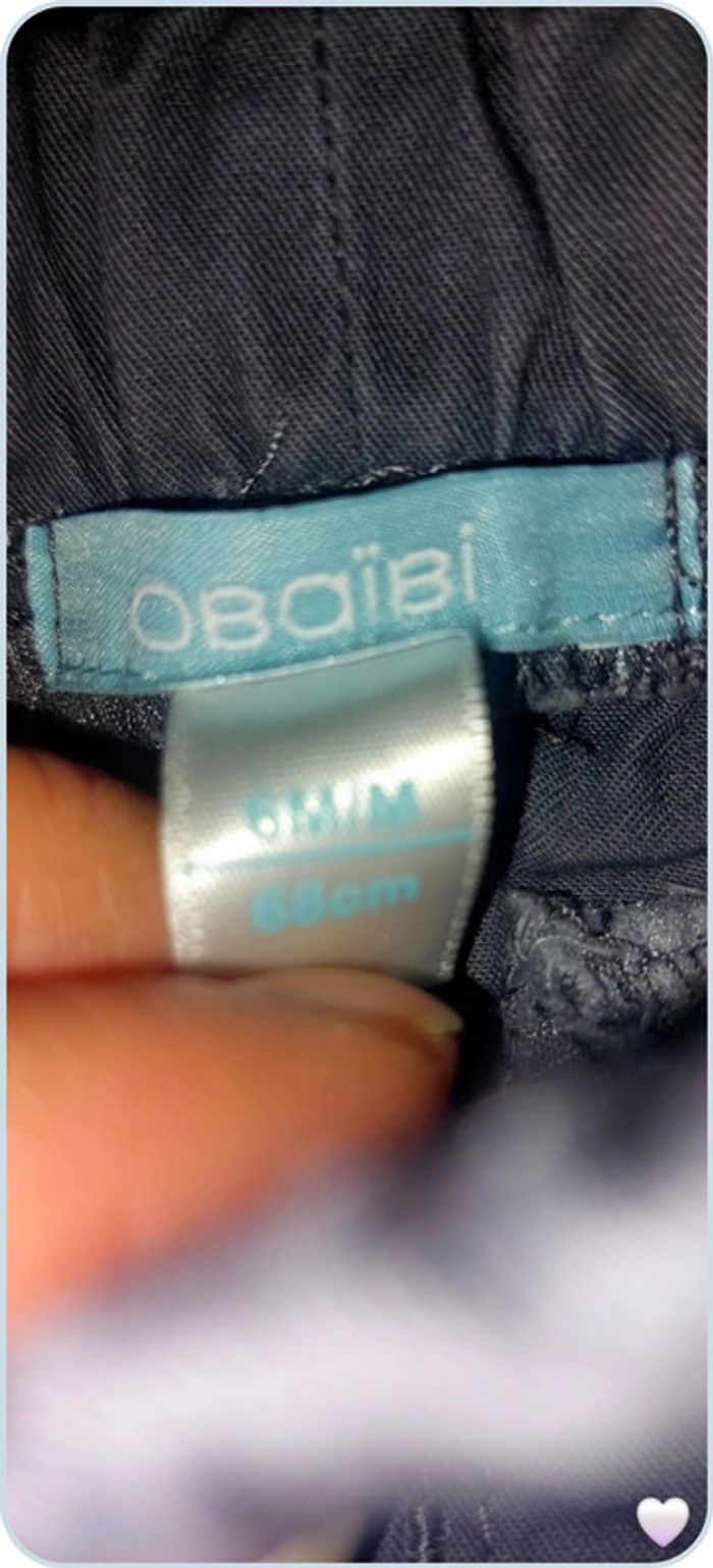 pantalon obaibi gris foncé 6 mois - photo numéro 3