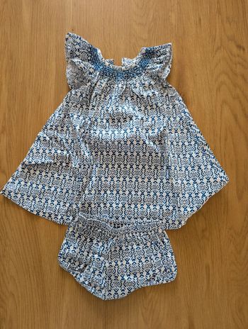 Ensemble robe et bloomer CREEKS, 6 mois (68 cm)