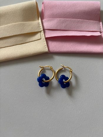 Créole pendentif fleur