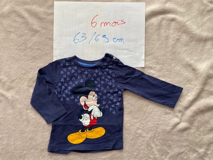 Lot 6 T-shirts manches longues - Disney, Orchestra, Catimini et autres - 6 mois - TBE - photo numéro 11
