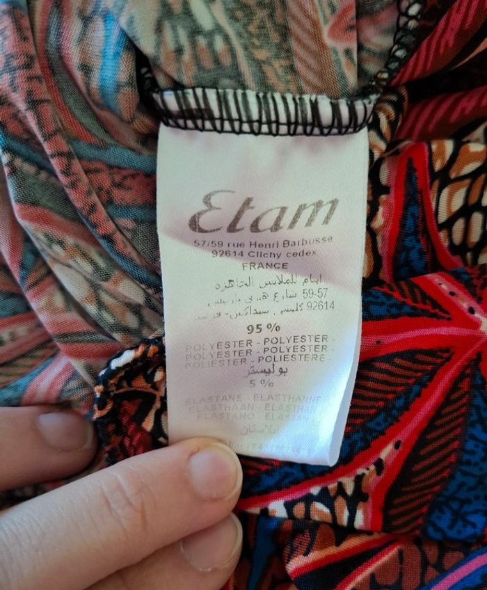 Blouse à manche courte Etam Taille S - photo numéro 6