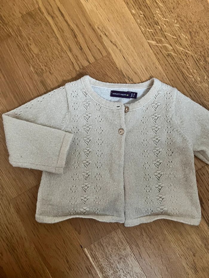 Gilet doré 9mois