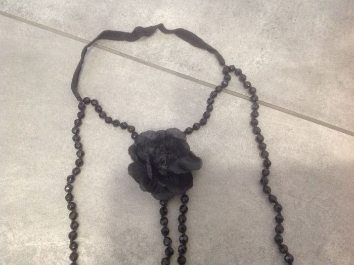 Collier fantaisie long noir - photo numéro 6