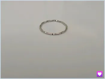 Bague argentée tendance en acier inoxydable