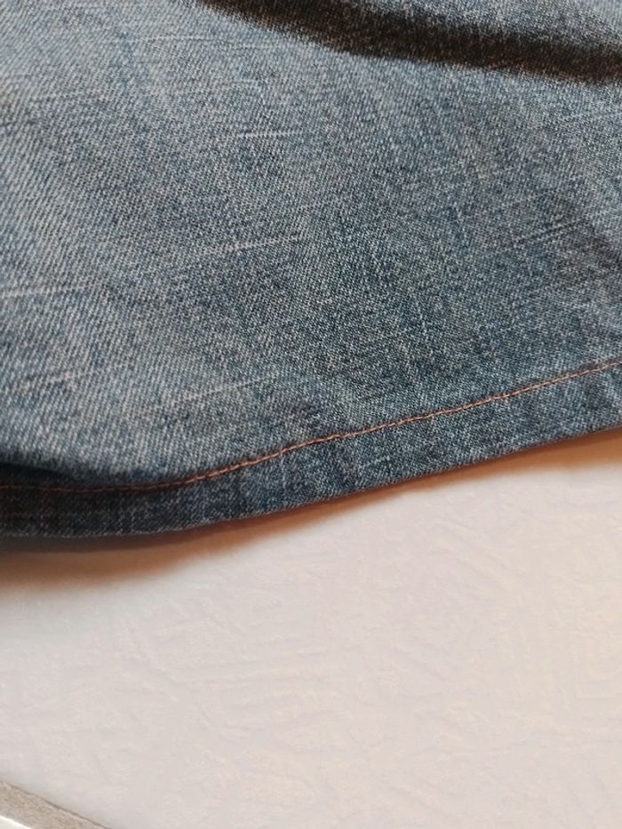 Short bleu en simili jean femme Id'est - photo numéro 18
