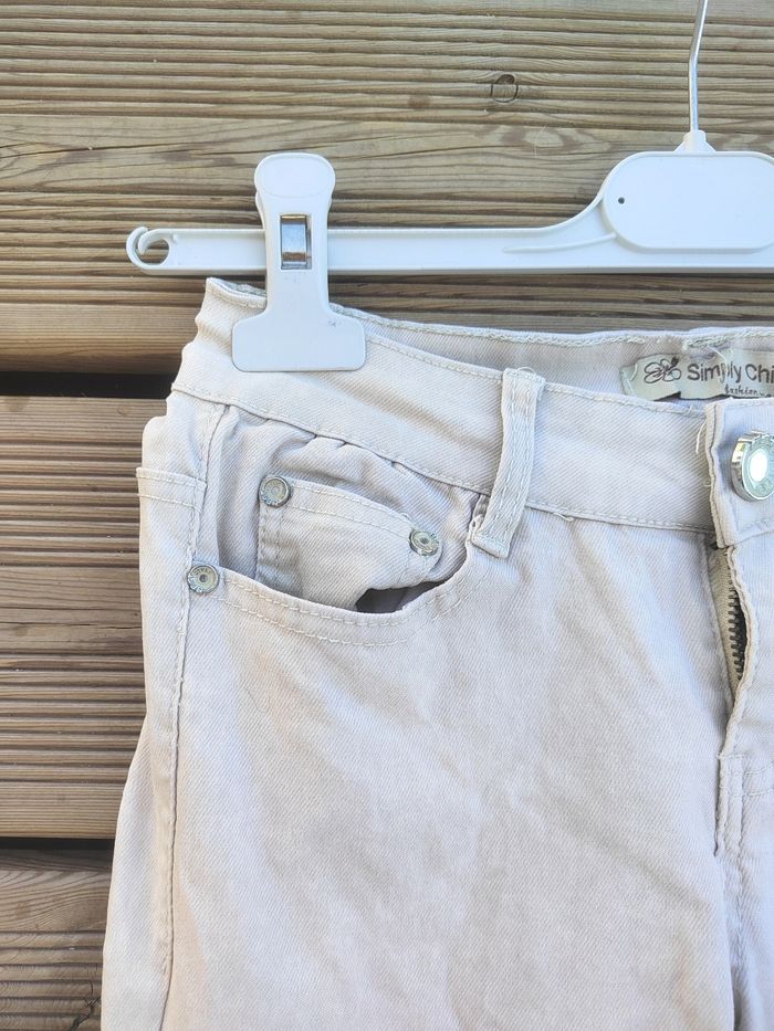 Jean Beige Femme – Coupe Droite Taille M/38 –Très bon état – Simply chic - photo numéro 4