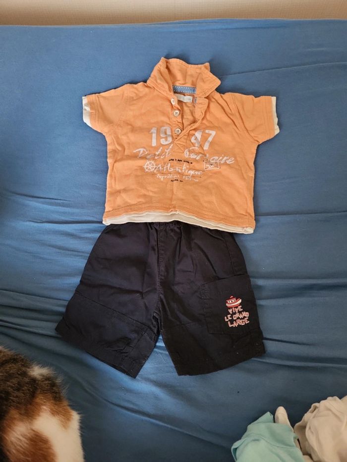 Ensemble short et t shirt gemo baby