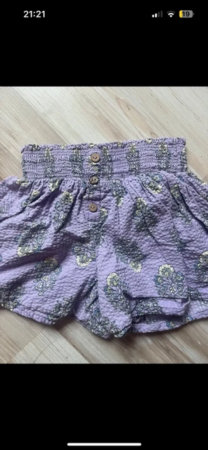 short enfant petite fille kiabi violet - photo numéro 2