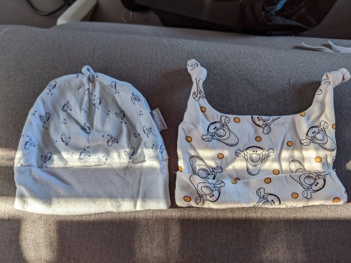 Lot bonnets naissance