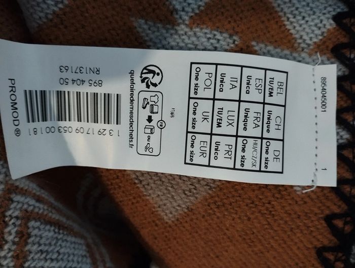 Poncho camel oversize Promod - photo numéro 7