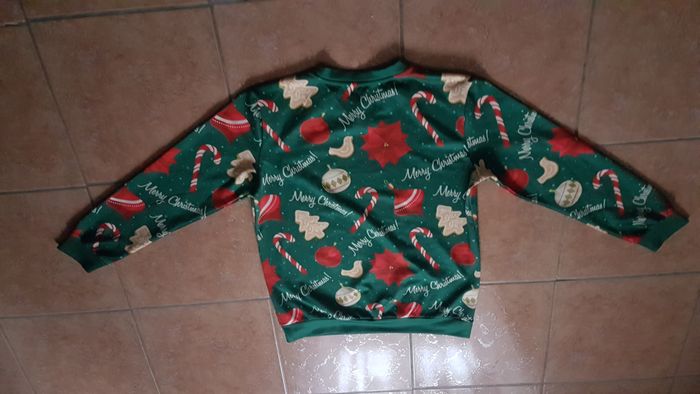 Pull de Noël homme 42-44 vert - photo numéro 3