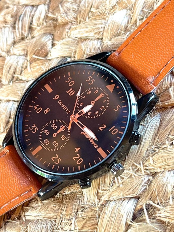 Sublime montre quartz marron neuve - photo numéro 8