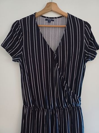 Combinaison noire à rayures XS kiabi